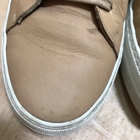 Axel Arigato Platform Sneakers Size 8.5 Tan Leather