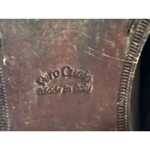 BACCO BUCCI Italy Mens‎ US 11.5  Brown Leather Buckle Ankle Chukka Chelsea Boots