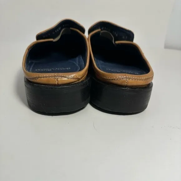 Bacco Bucci Made In Italy Tan Moccasin Slip on Loafers Slippers Sandals Mens 8