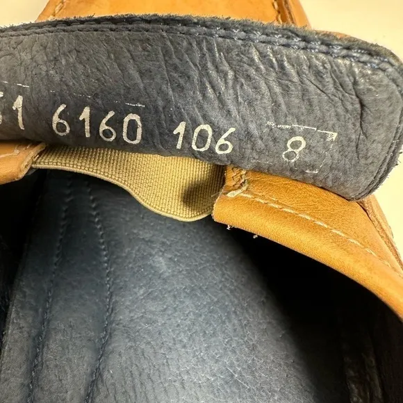Bacco Bucci Made In Italy Tan Moccasin Slip on Loafers Slippers Sandals Mens 8