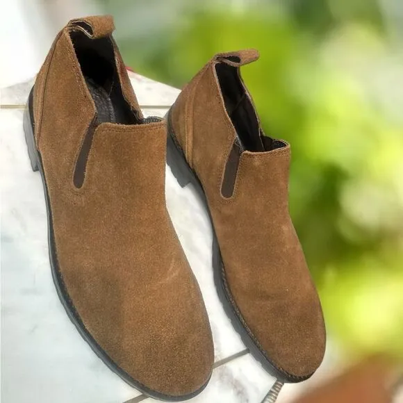 BACCO BUCCI Studio Men’s Brown Suede Leather Meredith Boot Size  8