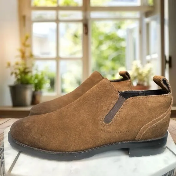 BACCO BUCCI Studio Men’s Brown Suede Leather Meredith Boot Size  8