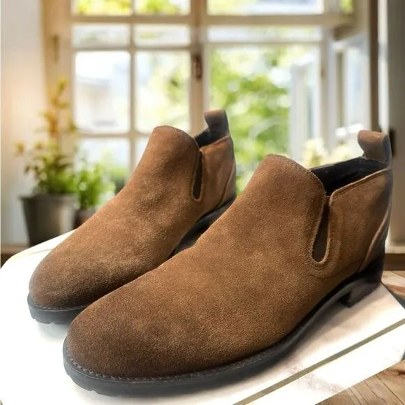 BACCO BUCCI Studio Men’s Brown Suede Leather Meredith Boot Size  8