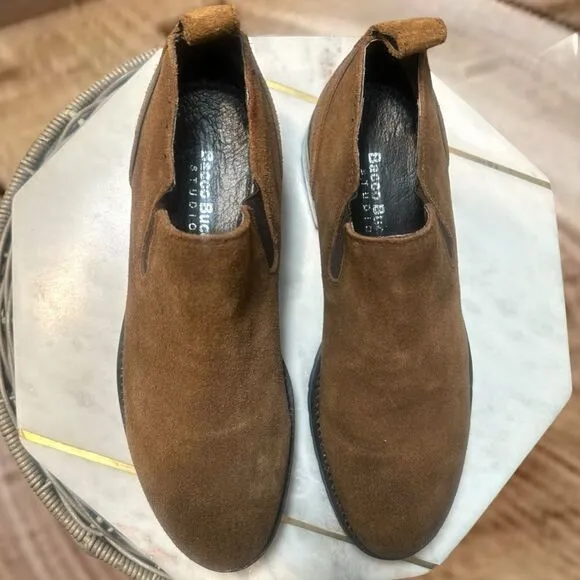 BACCO BUCCI Studio Men’s Brown Suede Leather Meredith Boot Size  8