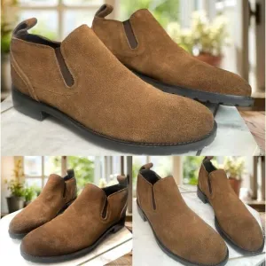 BACCO BUCCI Studio Men’s Brown Suede Leather Meredith Boot Size  8