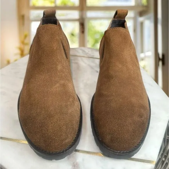 BACCO BUCCI Studio Men’s Brown Suede Leather Meredith Boot Size  8