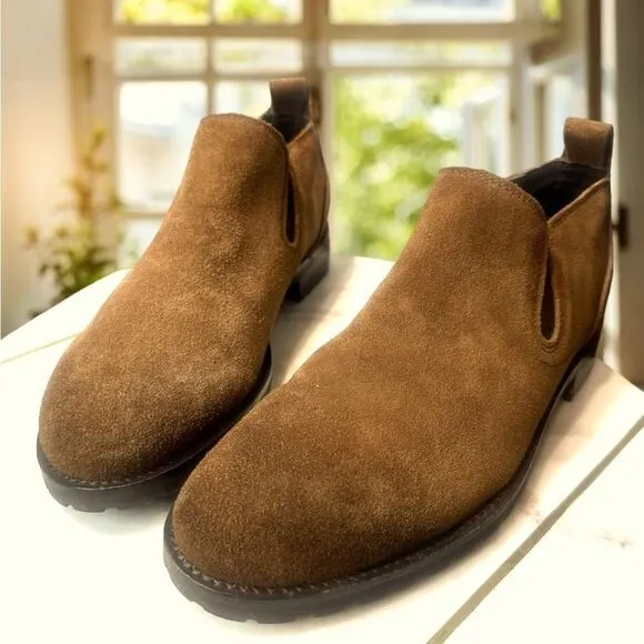 BACCO BUCCI Studio Men’s Brown Suede Leather Meredith Boot Size  8