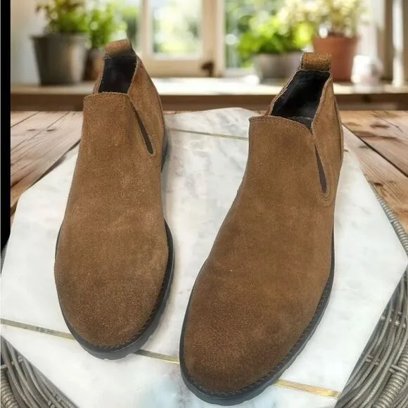 BACCO BUCCI Studio Men’s Brown Suede Leather Meredith Boot Size  8