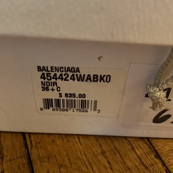 Balenciaga women’s sandals in black leather