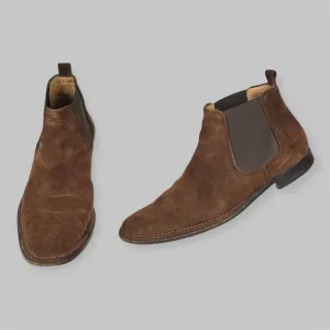 Bally Chelsea Ankle Boots Brown Suede Leather Mens Size 9.5 Mode In Switzerland