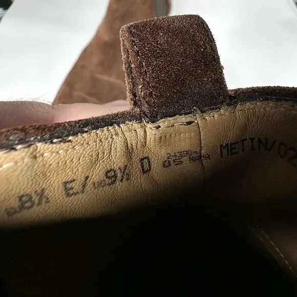 Bally Chelsea Ankle Boots Brown Suede Leather Mens Size 9.5 Mode In Switzerland