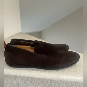 Bally Men Brown suede‎  loafers Sandals Slip On Shoes Driving Shoes Size 7