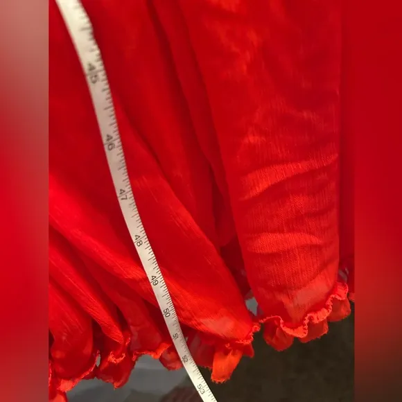 Banana Republic Red Halter Maxi Dress NWT Size Medium Tall