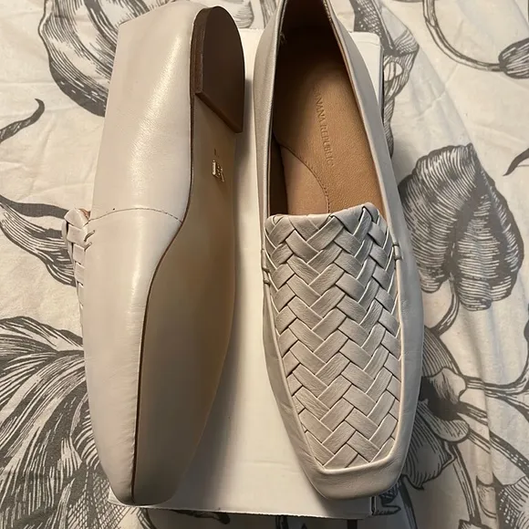Banana Republic Woven Leather Soft Loafer Shoe