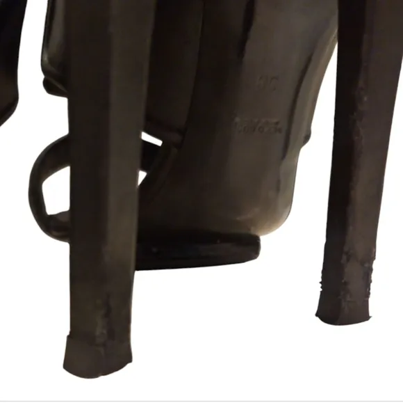 BARBARA BUI | Black Leather Strap Sandals in Size EU 39 / US 9
