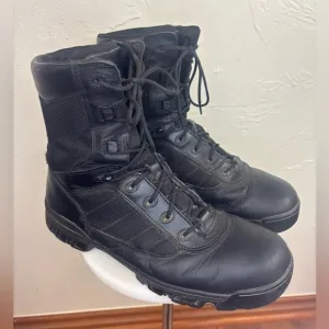 BATES Black Leather Combat Boot Lace Up Military Shoe Tactical Men's Size 12