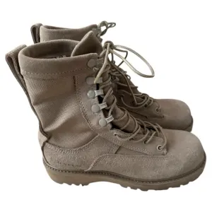 BATES Men Combat Military Desert Coyote Tan Boots-Size 10 in Heel/Toe-Size 4 N