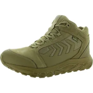 Bates Mens Brown Mesh Inset Combat &amp; Lace-Up Boots New