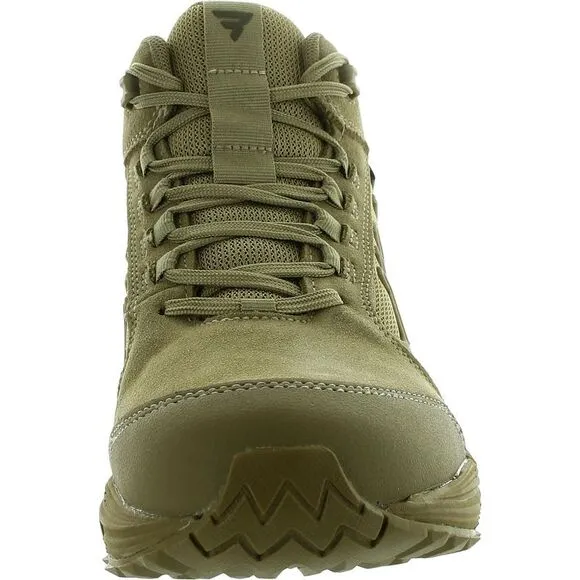 Bates Mens Brown Mesh Inset Combat &amp; Lace-Up Boots New