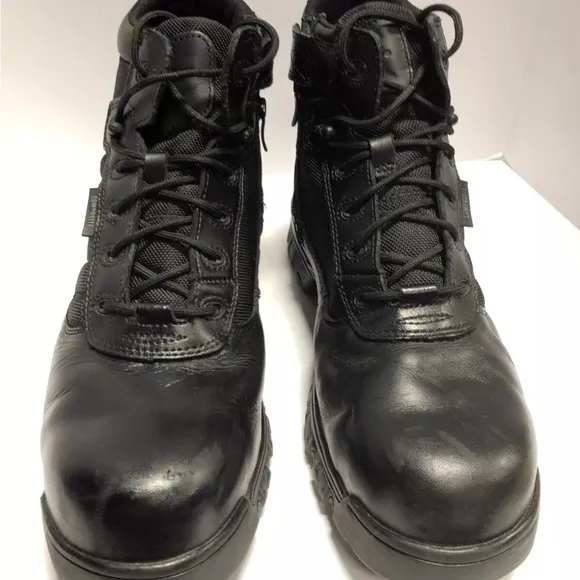 Bates Tactical Sport Mens Combat Boots Black Leather Size 11.5M