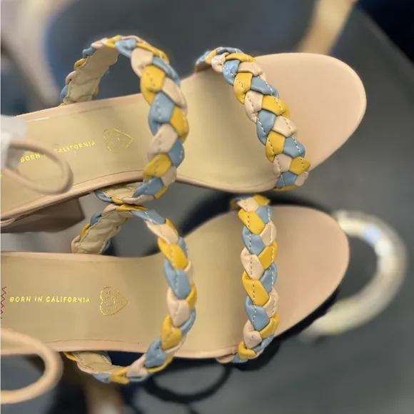 BC Before California Wanna Be Sandals in Pastel Multi Size 8.5 NWT