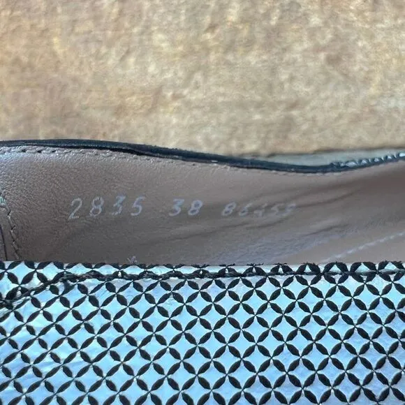 Beautifeel Amanda Suede Leather Flats in Pewter Pixel  and Black Suede Size 38/7