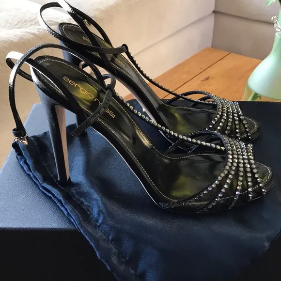 Beautiful Sergio Rossi crystal embellished sandals