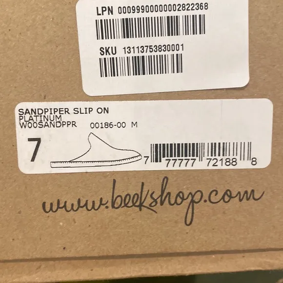 Beek Sandpiper sandals in gold.