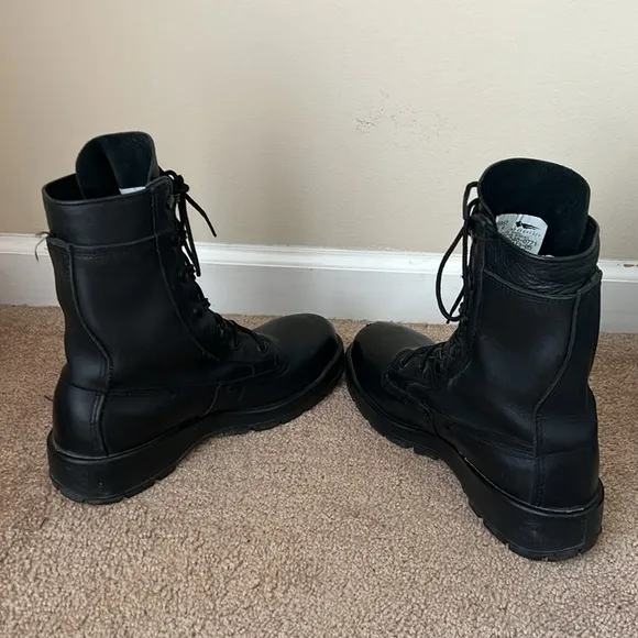 Belleville 360ST Black Leather Military Combat Steel Toe Vibram Sole Boots