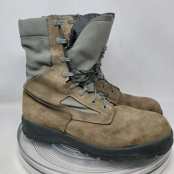 Belleville Boots AFTW Gore-Tex Mens 12W Sage Insulated Leather Flight Combat USA