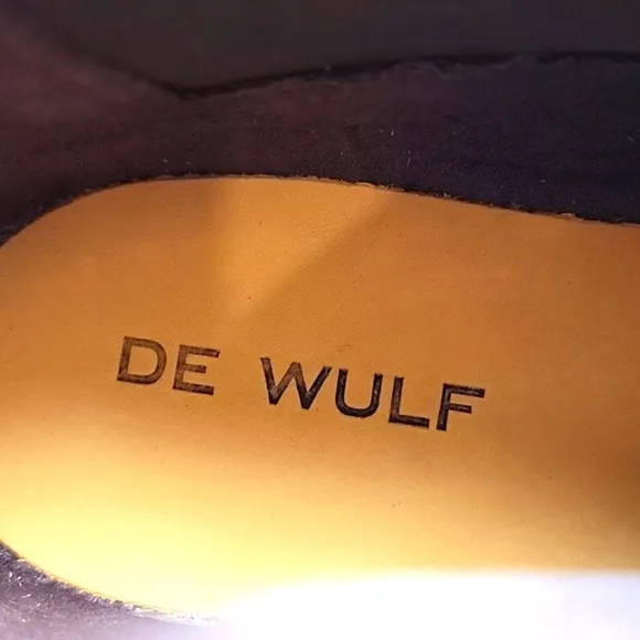 Bernard De Wulf Boots Chelsea Ankle Heel Brown Nubuck Suede Pull-On 43