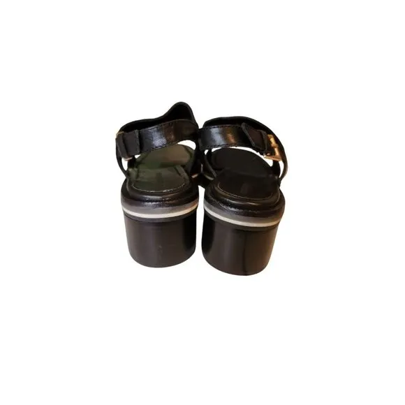 Bernardo Sorrena Lug Heel Sandals Open Toe Ankle Strap Women's Size 9.5