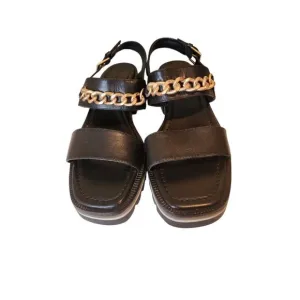Bernardo Sorrena Lug Heel Sandals Open Toe Ankle Strap Women's Size 9.5