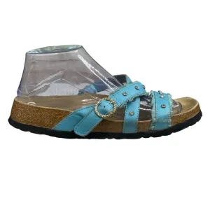 Betula X Birkenstock Studded Blue Slip On Sandals Size 40 M 7 W 9