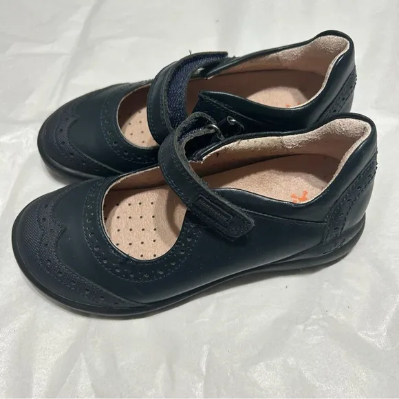 Biomechanics Black Leather Mary Jane Flats