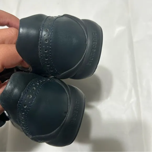 Biomechanics Black Leather Mary Jane Flats