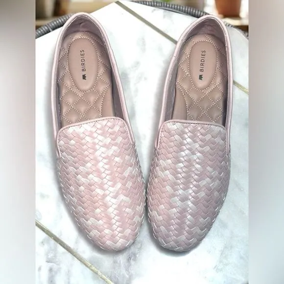 BIRDIES Starling Woven Flat Loafers Size 7