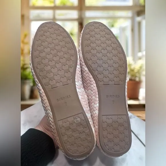 BIRDIES Starling Woven Flat Loafers Size 7