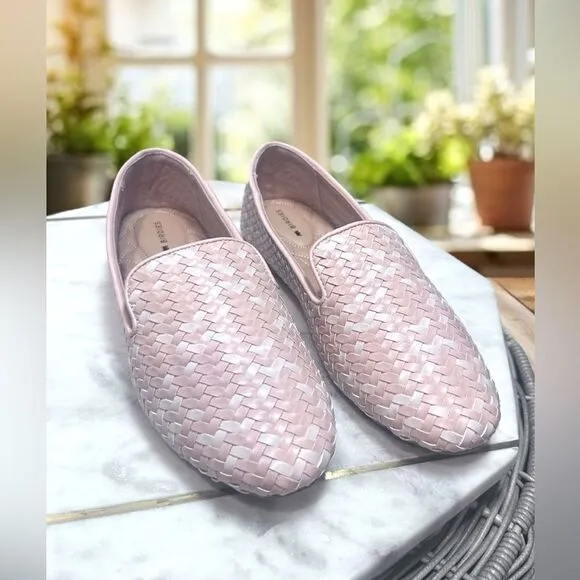 BIRDIES Starling Woven Flat Loafers Size 7