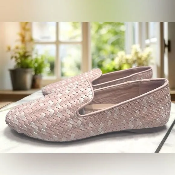 BIRDIES Starling Woven Flat Loafers Size 7
