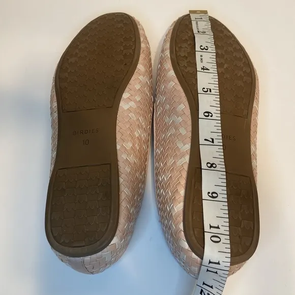 Birdies Starling Woven Leather Flats Size 10