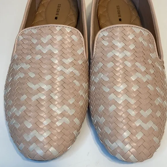 Birdies Starling Woven Leather Flats Size 10