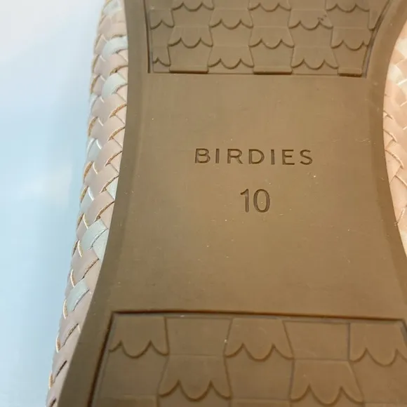 Birdies Starling Woven Leather Flats Size 10