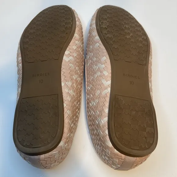 Birdies Starling Woven Leather Flats Size 10