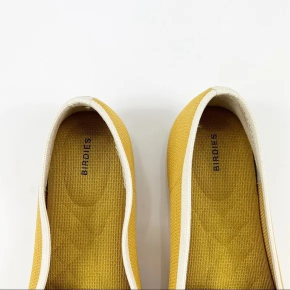 Birdies The Blackbird Classic JetWashable Flats Knit Pointed Mustard Size 7