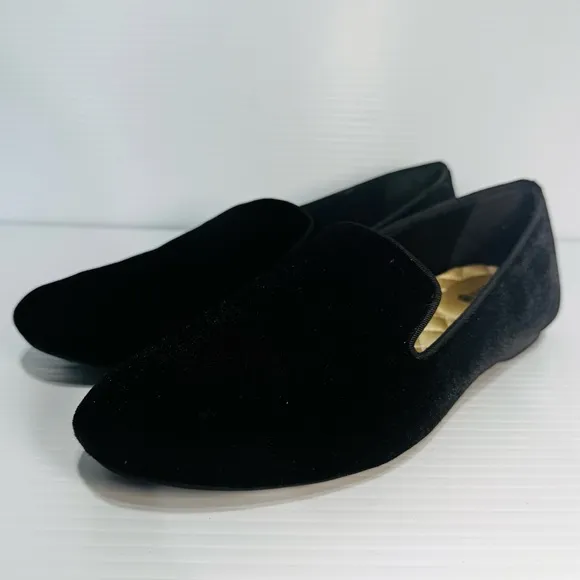 Birdies The Starling Black Velvet Flats Size 7.5