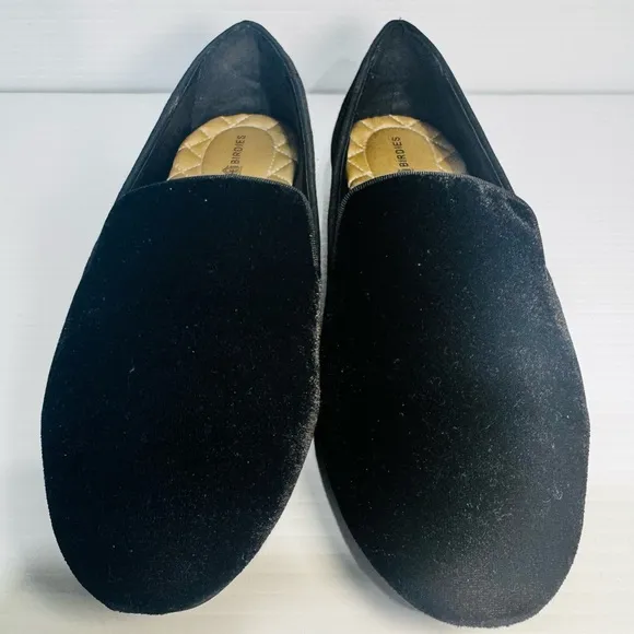 Birdies The Starling Black Velvet Flats Size 7.5