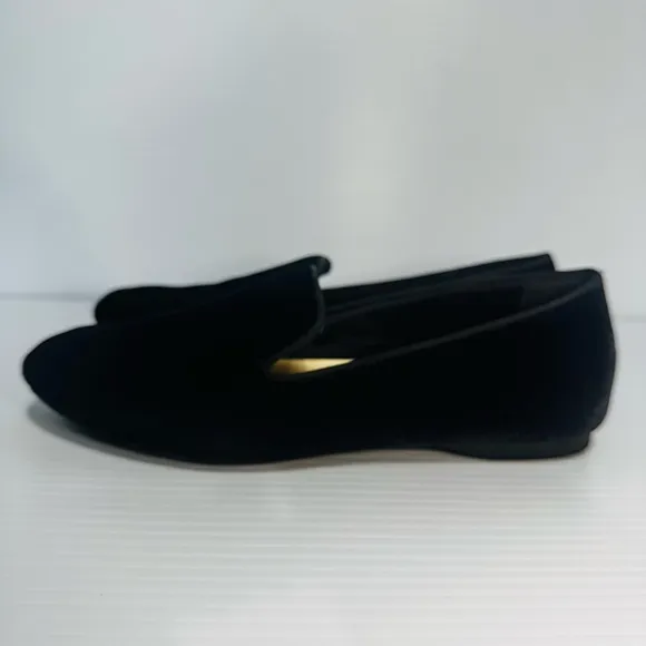 Birdies The Starling Black Velvet Flats Size 7.5