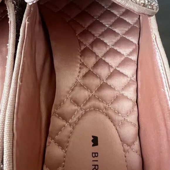 Birdies The Starling Disco Ball Rose Pink Sparkly Glitter Flats Size 9