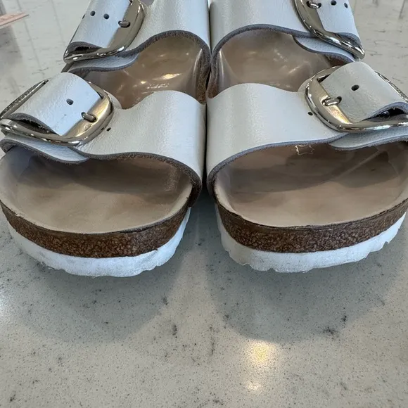 Birkenstock Arizona Big Buckle SlideSandal - Women's Size 42 (US 11) White
